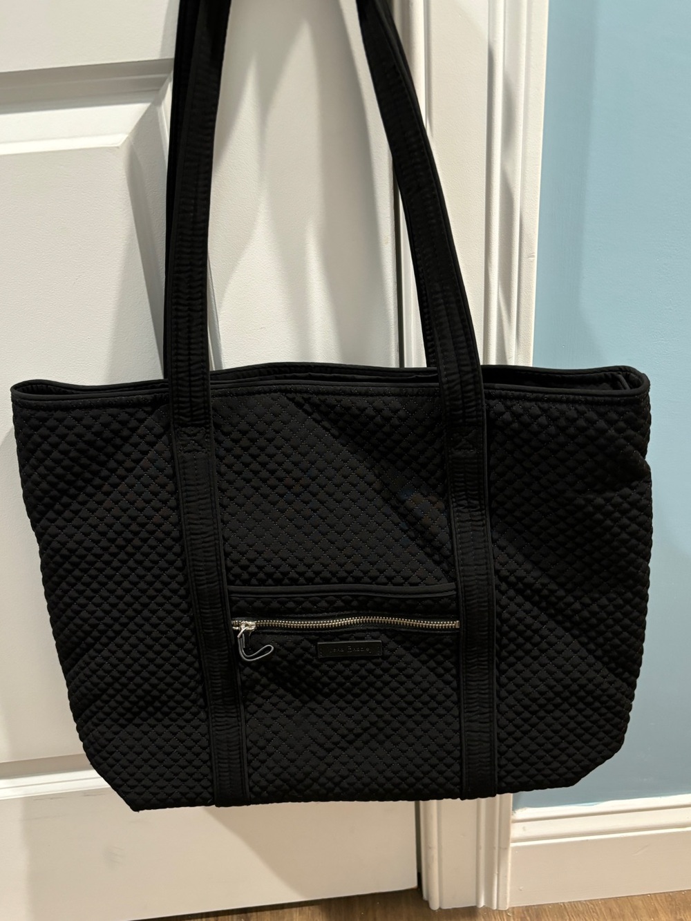 Vera Bradley Microfiber Tote in Black